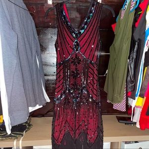 Woman’s flapper dress